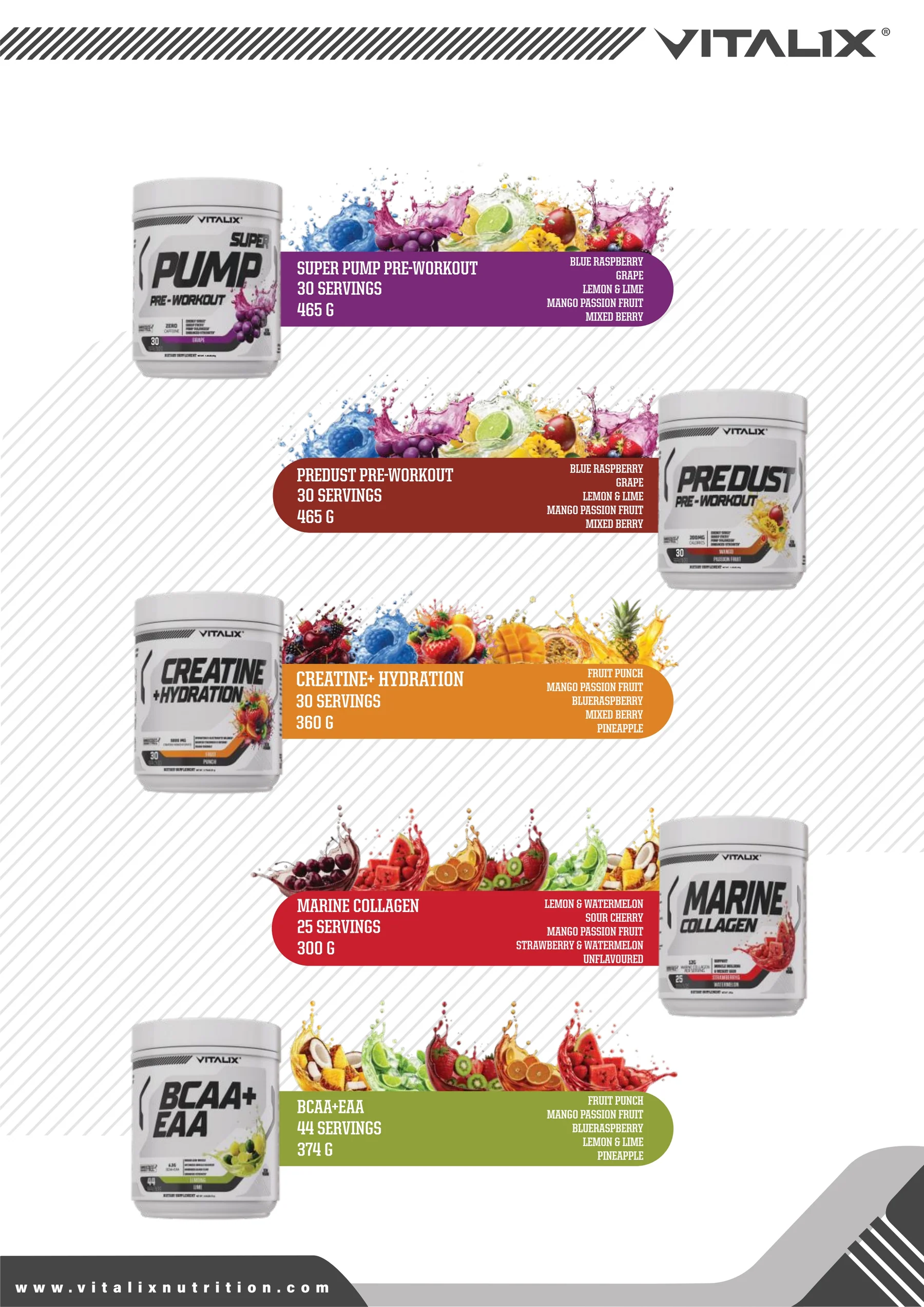 Ultramade Nutrition catalogue, page 58: Vitalix