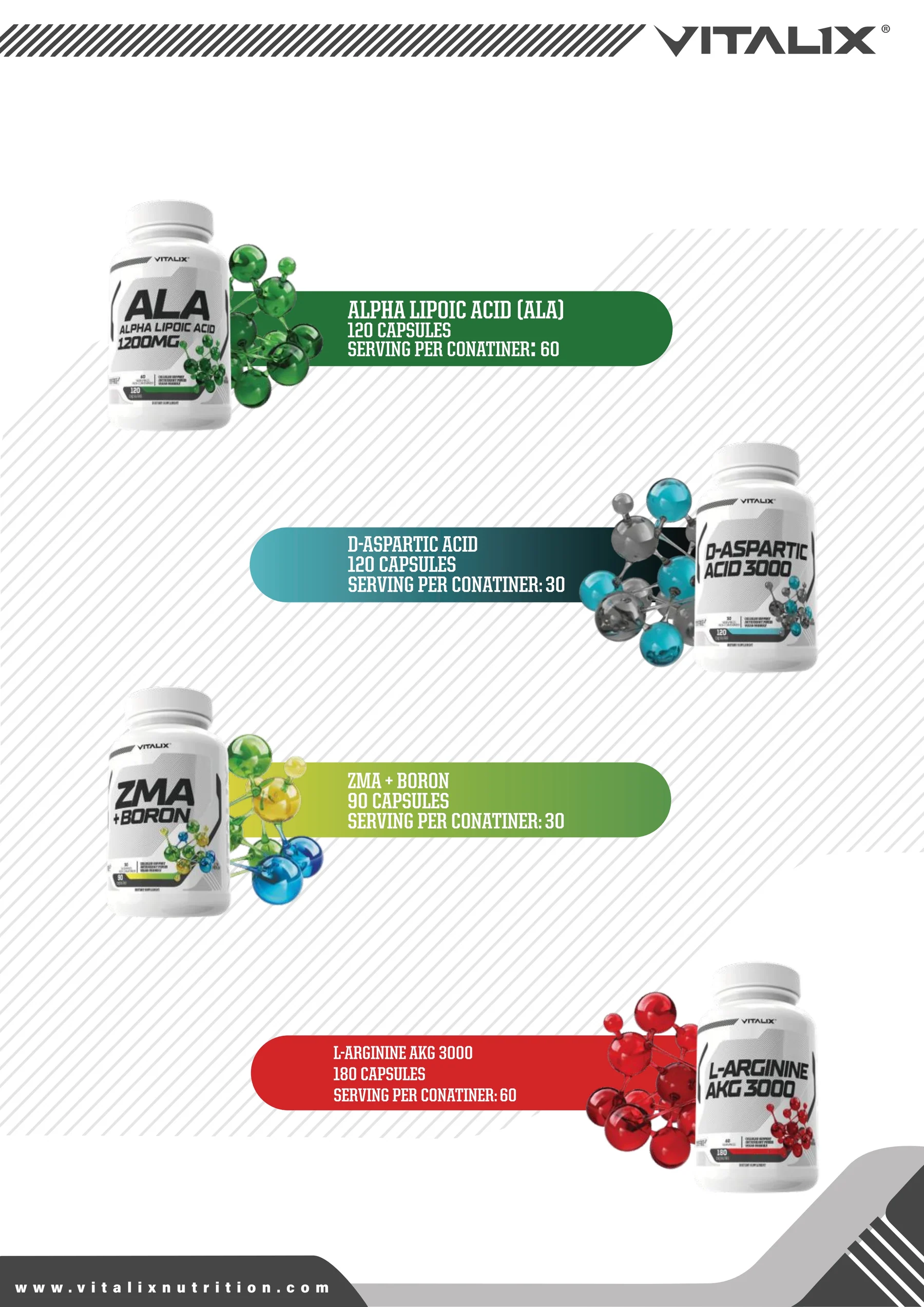 Ultramade Nutrition catalogue, page 60: Vitalix