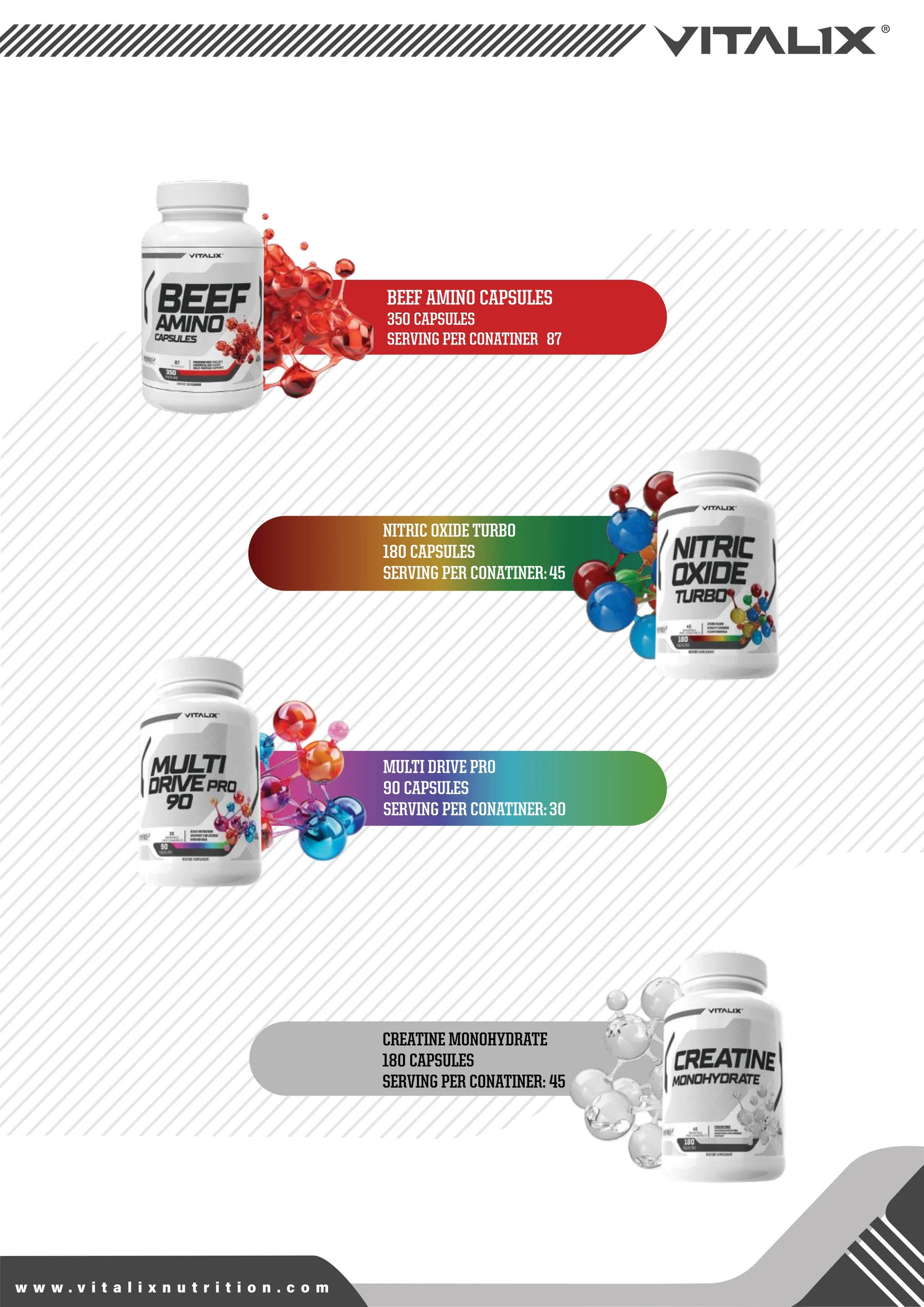 Ultramade Nutrition catalogue, page 61: Vitalix