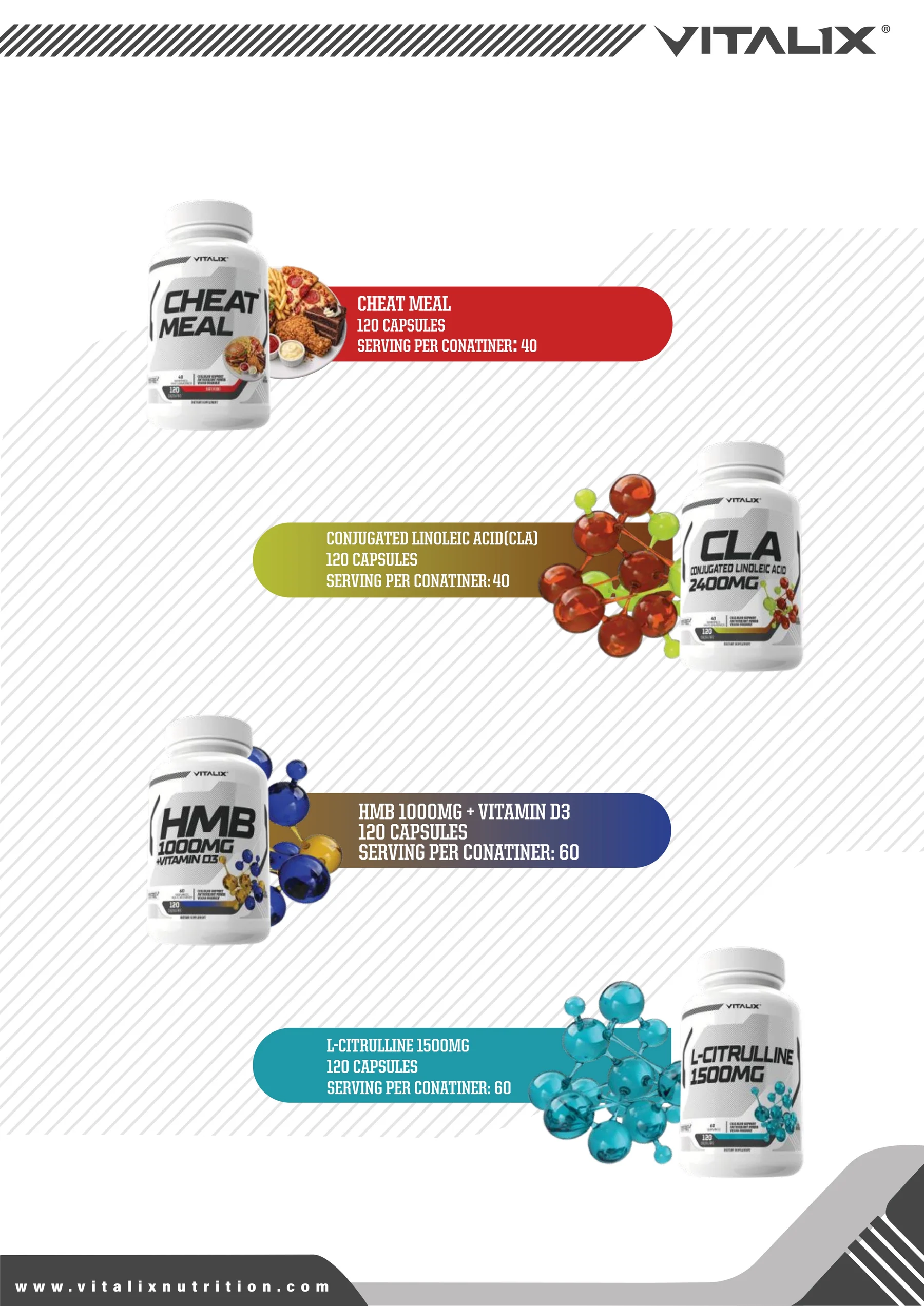 Ultramade Nutrition catalogue, page 62: Vitalix