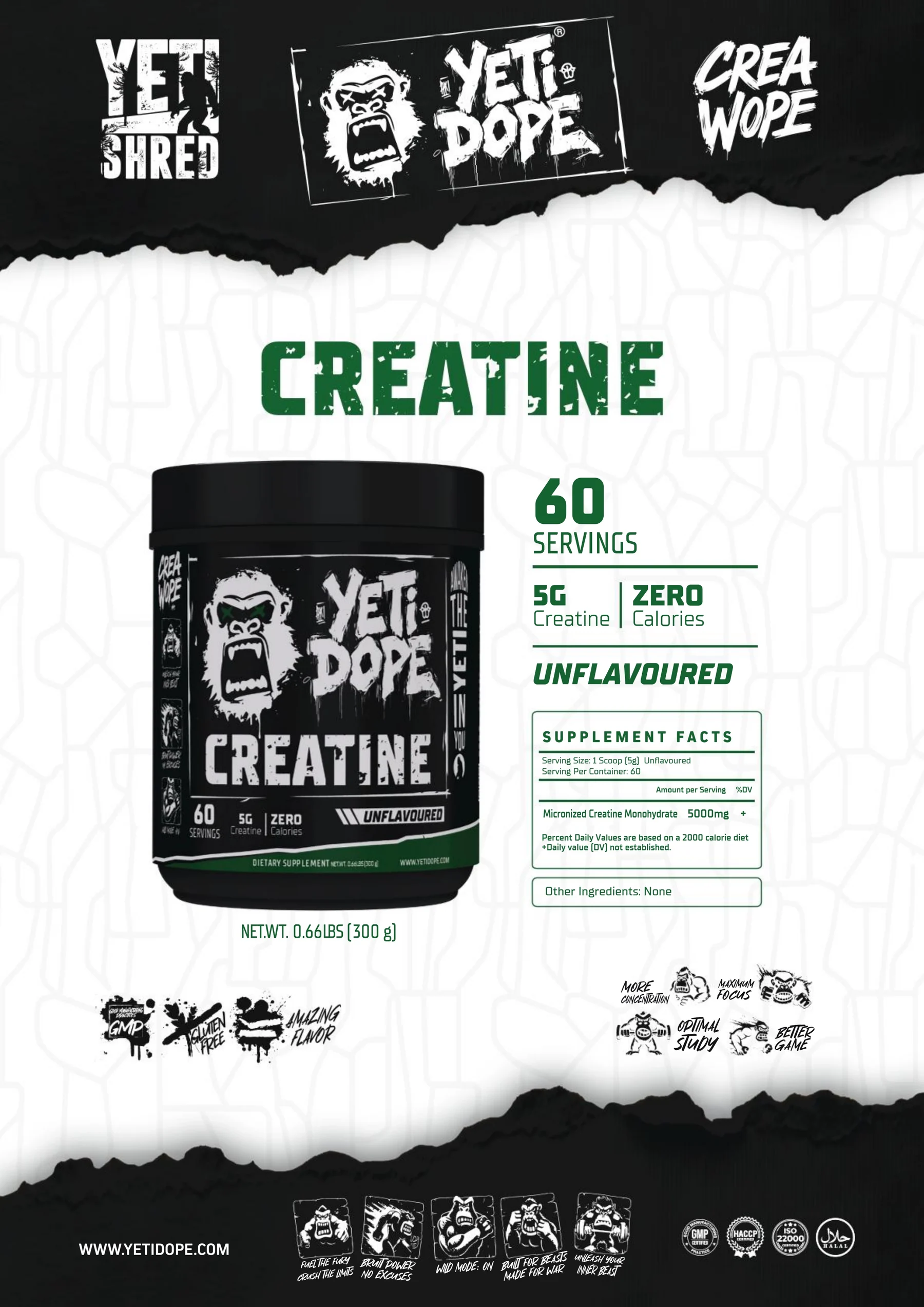 Ultramade Nutrition catalogue, page 145: Yeti Dope