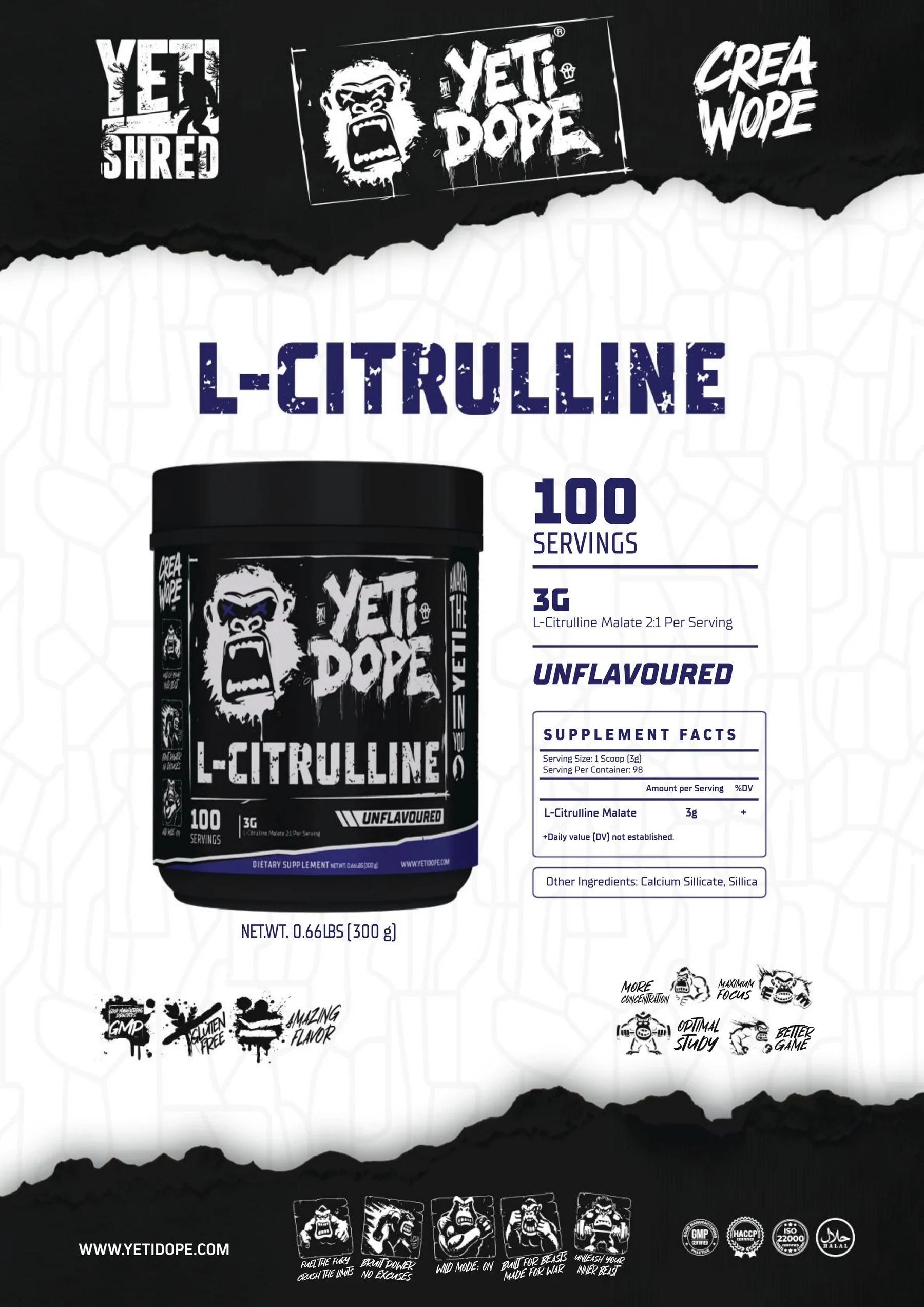 Ultramade Nutrition catalogue, page 148: Yeti Dope