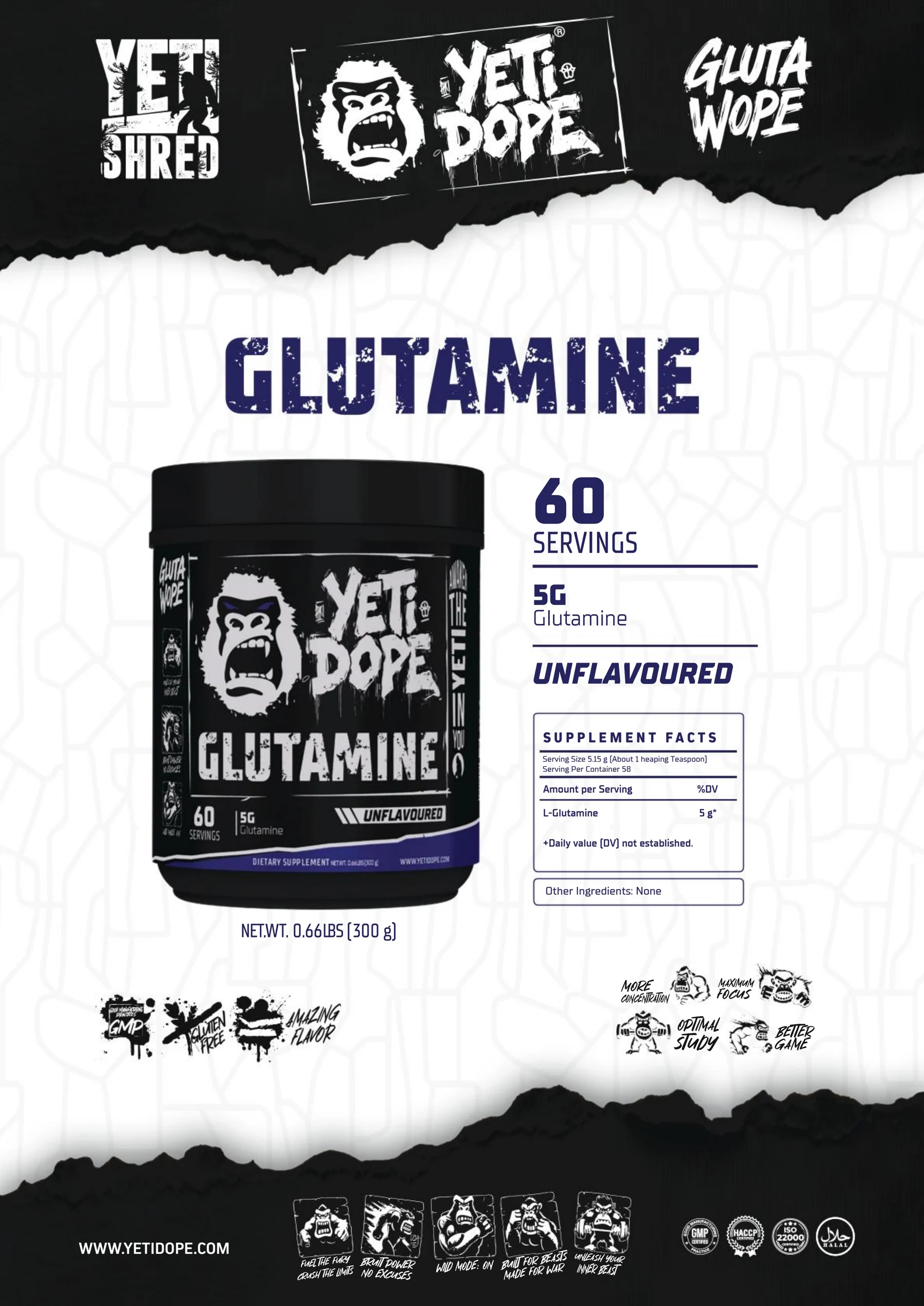 Ultramade Nutrition catalogue, page 149: Yeti Dope