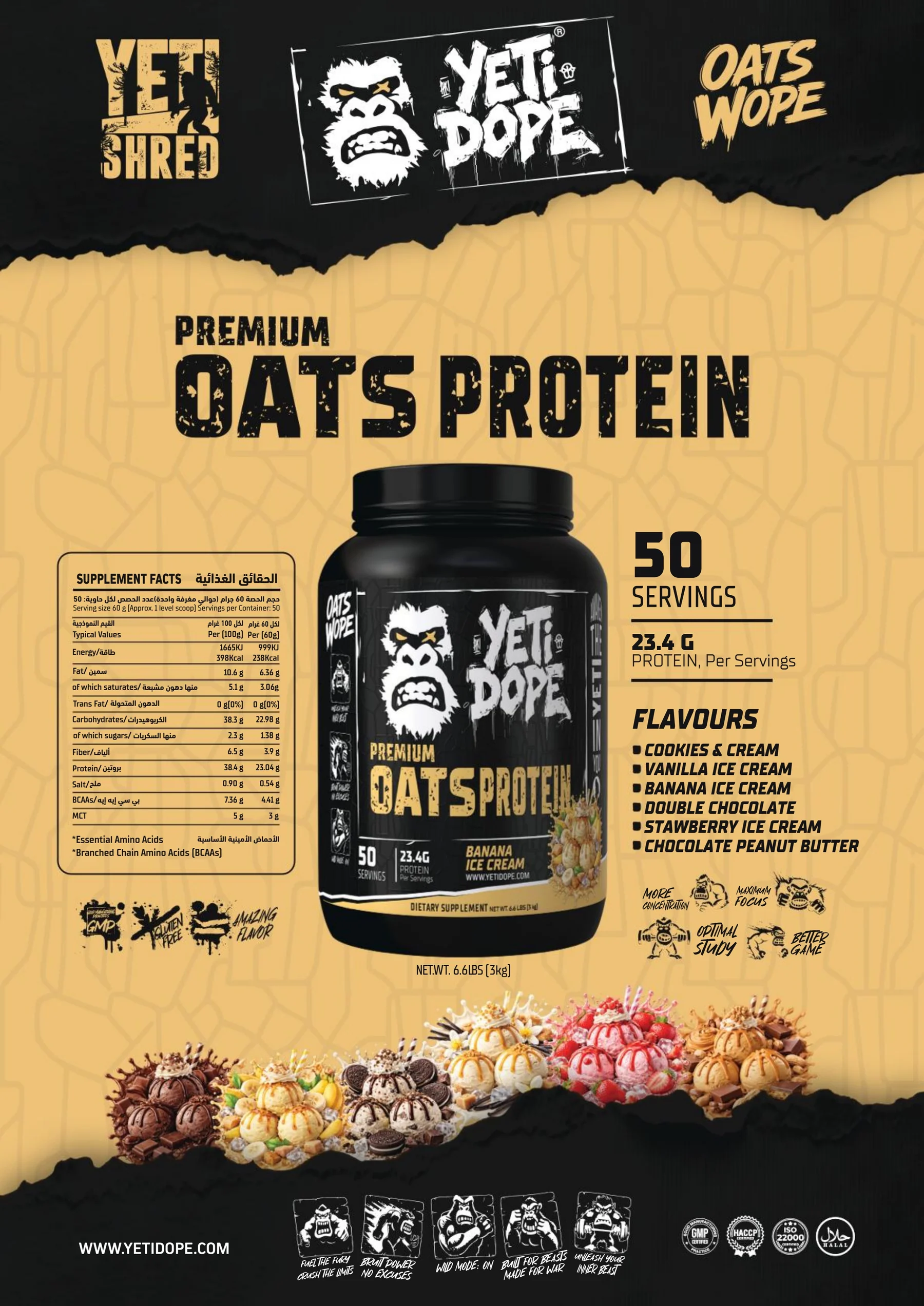 Ultramade Nutrition catalogue, page 150: Yeti Dope