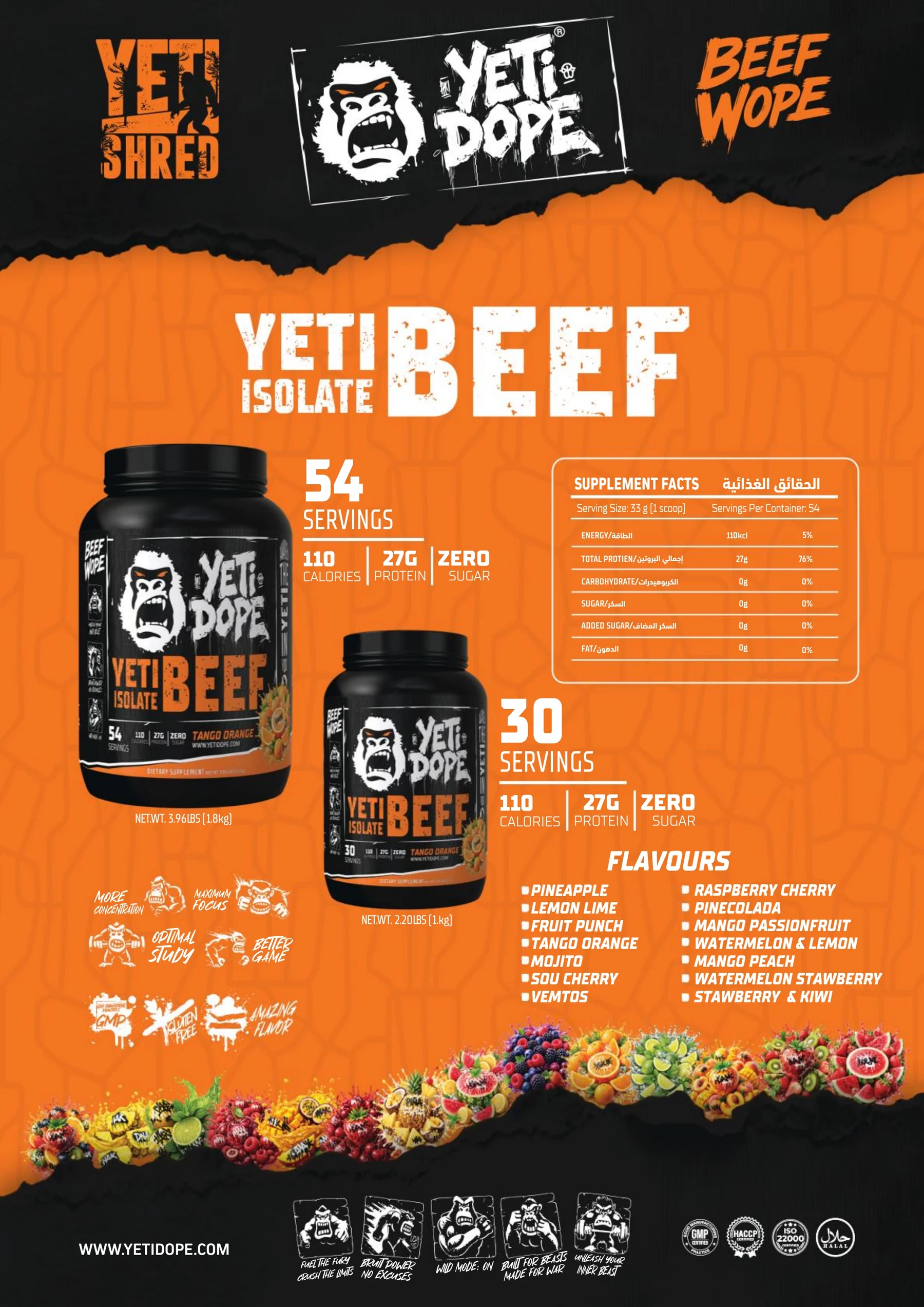 Ultramade Nutrition catalogue, page 151: Yeti Dope