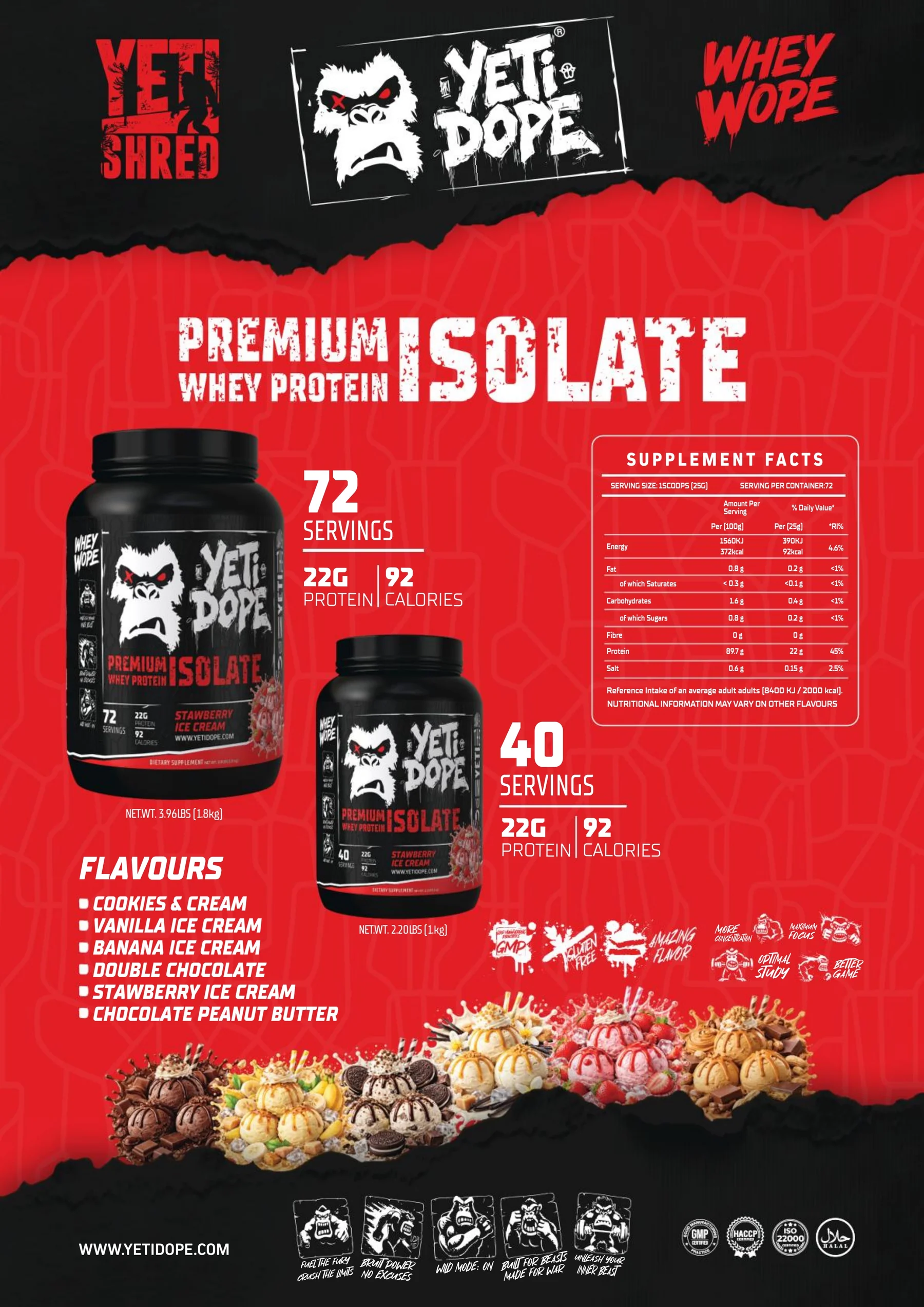 Ultramade Nutrition catalogue, page 152: Yeti Dope