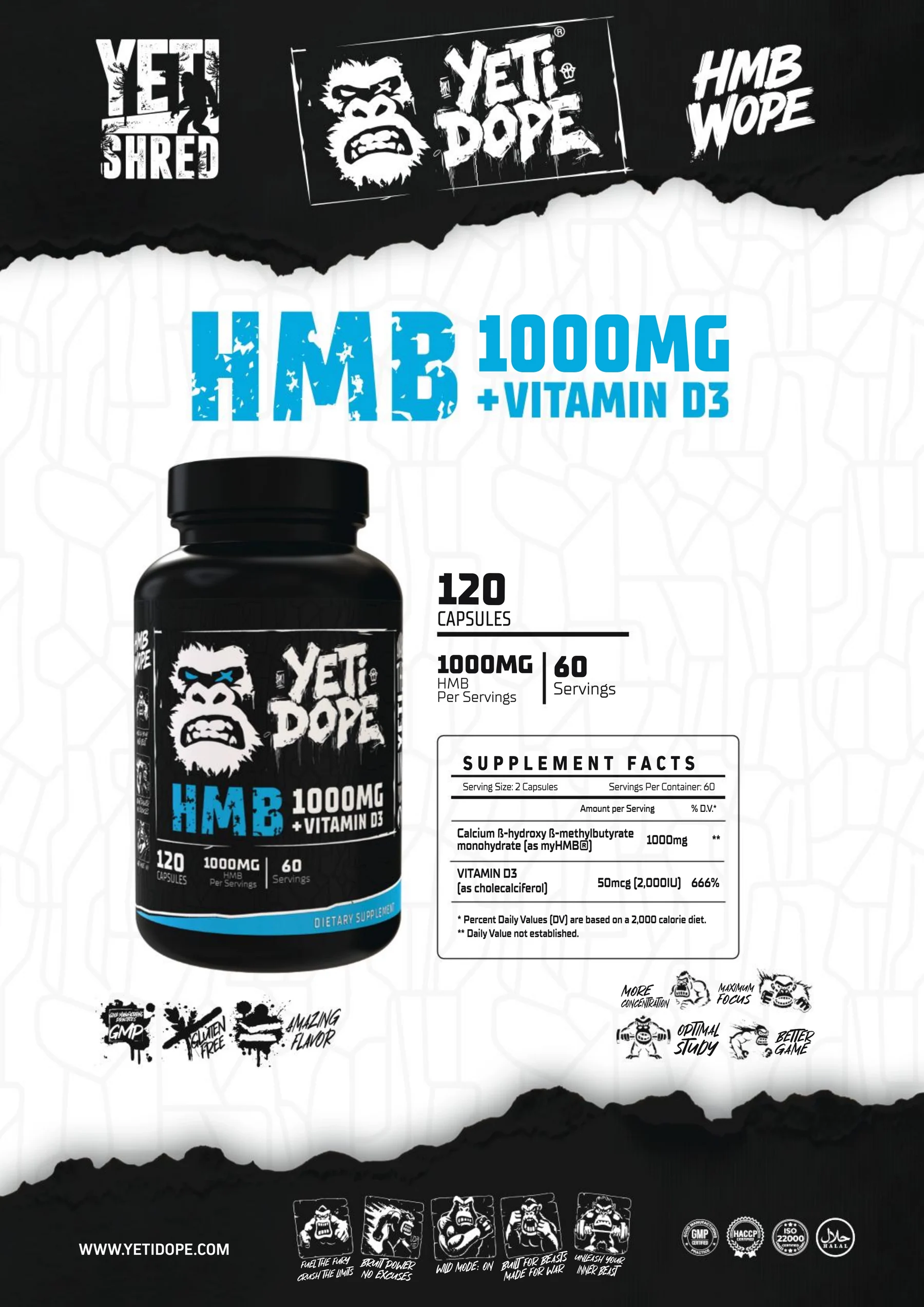 Ultramade Nutrition catalogue, page 162: Yeti Dope