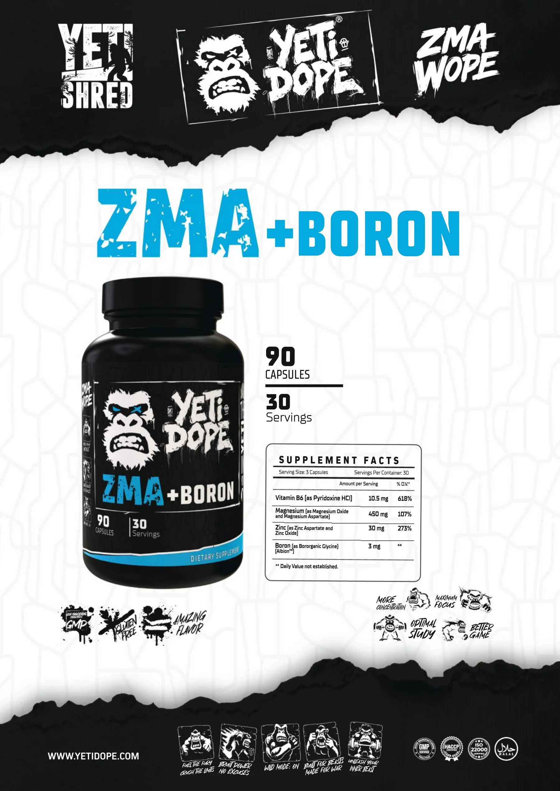 Ultramade Nutrition catalogue, page 164: Yeti Dope