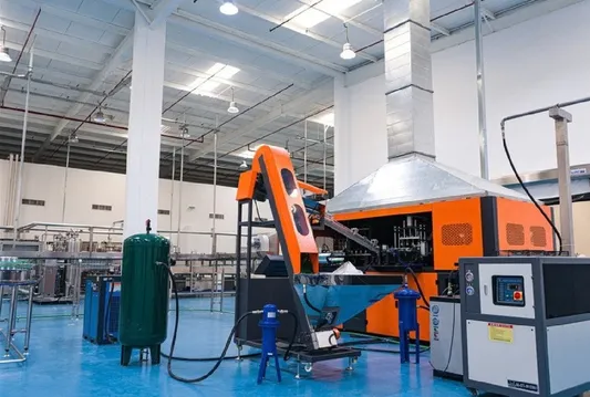 PET bottle blowing machine at Ultramade factory